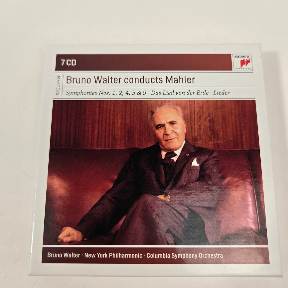 Bruno Walter - Mahler Symphonies 1 2 4 5 9 7 CD Sony Classical Masters NM